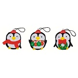 *  Набор для шитья из фетра: новогодние украшения "Pinguin" 5,5*7,5см, Kleiber, 933-24