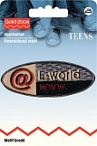 Термоаппликация E-world, овальная 925757