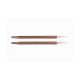 Спицы съемные "Zing" 5,5мм/13см, алюминий, охра (коричневый), KnitPro, 47506