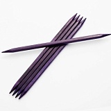Спицы чулочные "Jadore Cubics" 3мм/15см, ламинированная береза, лавандовый, KnitPro, 19005