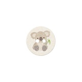 Пуговица "Коала" с 2 отверстиями, размер 18мм, Union Knopf by Prym, U0453599018001401-20